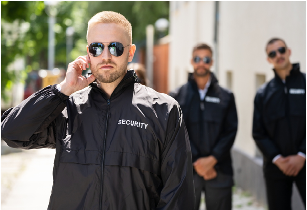 Armed security guards in Alhambra